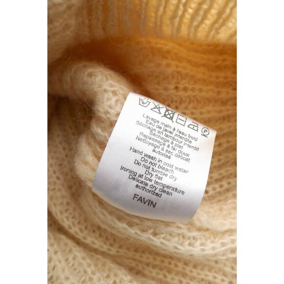 ROUJE PARIS Favin Mohair Wool Half Zip Retro Vintage Sweater Made Italy 34 $265 - Picture 10 of 12